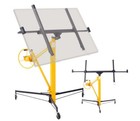 11ft Drywall Lift Rolling Lifter Panel Sheetrock Panel Hoist Jack 360   Arm Wheel