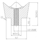 Forestry Mulcher Teeth Replaces Quadco Qh10078t 22-0019 Raytree Handy Mulcher