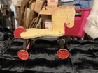 Gould Vintage Wooden Horse Pull Toy On Wheels