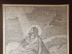 Framed  the Man Of Sorrows  Jesus Scripture Art Print Anna Talbott 1929 Repro