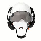 Safety Helmet With Visor Built In Goggles Hard Hat With Earmuff Ansi Working Cap