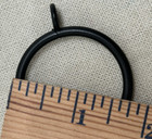 Black Curtain Rings Metal Drapery Ring Curtain Rods Projects Crafts 34 Pcs