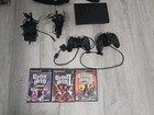 Ps2 Console  Guitar Hero Red   White Octane Wired Controller  Bundle   3 Games