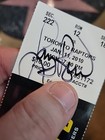 Larry Bird Signed Indianapolis Pacers Ticket Autographed Gm Raptors 1-11-2010