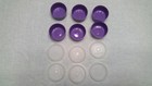 Vintage Tupperware Purple Smidgets 1oz  1463 W clear Lids Set Of 12pcs
