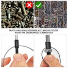 Nut And Bolt Thread Checker 45 Male female Thread Gauges  24 Sae inch   21 Me