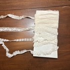 Lot Of Various Widths Of Cream   White Lace