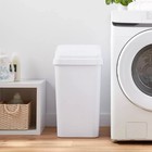 Brightroom 13gal Swing Top Trash Can White - Textured Plastic Kitchen