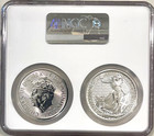 2023 Great Britain Uk S  2 King Charles Iii Coronation Silver Set Ngc Ms70 Fr        