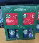 Christmas 2020 Starbucks Peppermint Hot Cocoa   2 Blue Mugs Cup Rare Set   New