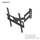 Full Motion Tv Wall Mounted Tilt Swivel Bracket For 1led Lcd 32-65 Inch 55lbs