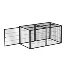 48 64 Inch Dog Cage Playpen Large Pet Dog Exercise Fence Heavy Duty Metal Crate