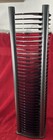 30  Atlantic Black Dvd game Storage Rack Tower Holds 35 Discs Black Stand