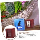 Pet Ash Container Wooden Memorial Urn For Cats Dogs Photo Frame