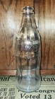 Rare Vintage 10 Oz Coca Cola No Refill  bird Swing  Clear Bottle - 1970s