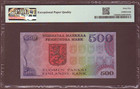 Finland  500 Markkaa 1975  Wmk  U k  Kekkonen  Pmg Unc 65  Epq
