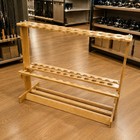 Bamboo Fishing Rod Rack Unobstructedframe Freestanding Rod Display Rack Slotted