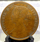1864 New Brunswick One Cent 1   Km  6 Canada Queen Victoria  long 6  Sp4980