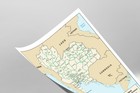 Thailand Political Administrative Province Region Map Country Nation Print