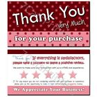 100 Thank You For Your Purchase Order Cards For Ebay Seller Poshmark Etsy Notes