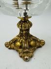 Vintage Heavy Brass Ashtray- Beautifully Ornate Decorative Elegant Glass Cigar