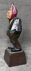 Vintage Hand-carved Wood Figurine Man W tooth Ache Folk Art Kitsch Anri Style
