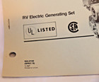 924-0122 Cummins Onan Operator s Manual 3 0kw Aj Genset Generator Set Rv Electri