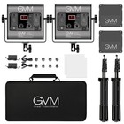 Gvm 480ls 2 Pack Led Video Lighting Kits W  App Control Bi-color Variable 2300k