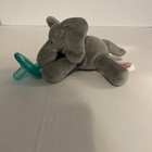 Wubbanub Infant Newborn Soothie Pacifier Soft Plush Toy Pink Elephant