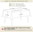 Bydoll Table Cloth White 60x84 Inch Tablecloth For 6 Foot Rectangle Tables Outdo