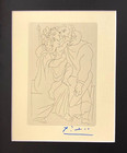 Pablo Picasso   Signed 1962  Mint Engraving Matted And Framed