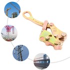 3t Wire Grip Cable Gripper Puller Steel Rope Jaw Pulling Tool 6600lb Cable Clamp