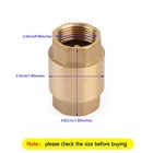     dn20 3 4  Npt In-line Check Valve Brass Spring Loaded Inline 200psi