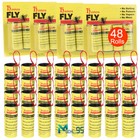 Rolls Sticky Fly Trap Paper Traps Strips Fruit Gnat Flies Insect Glue Catcher Us