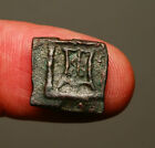 Ig11-86 Indo-greek   Apollodotos Ii  C  80-65 Bc    Square Copper    Bull tripod