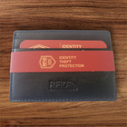 Genuine Leather Slim Front Pocket Rfid Blocking Secure Credit Card Case Wallet