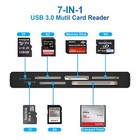 Usb3 0 Multi Sd Card Reader Sd tf micro Sd cf ms xd 7-in-1 5gbps High Speed M   