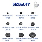 200 Pcs Hollow Rubber Grommet Firewall Hole Plug Assortment  Rubber Grommet K   