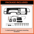 Ecotric Double Din Dash Panel Compatible With 1995-2002 Gmc Truck Suv Radio Ster