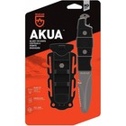 Gear Aid Akua Blunt Tip Paddle Knife With 3  Serrated Blade And Sheath  Black