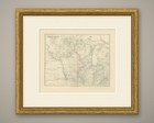 Antique Map Of The North Central United States And Lake Michigan  Circa 1860