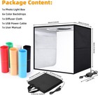 12in Led Photo Studio Light Box Portable Folding Photography Shooting Tent Kit