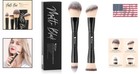 Travel-friendly Dual-ended Kabuki Brush Set -   Cruelty-free Makeup Tools