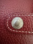 Vintage Coach Red Leather 6 Ring Agenda Planner Organizer Binder