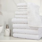 Mainstays 10-piece White Towel Set Extra Soft   Durable Luxury Bath Towel Set