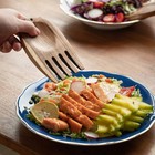 Muso Wood Acacia Salad Hands  Wooden Salad Tongs For Serving Salad Mixes  Set   