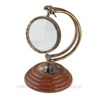 Brass Magnifying Glass Henry Hughes Son Adjustable Antique Vintage Magnifier