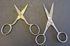 Vtg Sewing Small Scissors Pair Metal Silver Tone Crafts