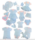 Adult  Bonnet Baby Blue And White Gingham Neck Print