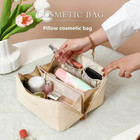 Large Capacity Makeup Bags Portable Travel Cosmetic Bags Open-flat Toiletry Bag